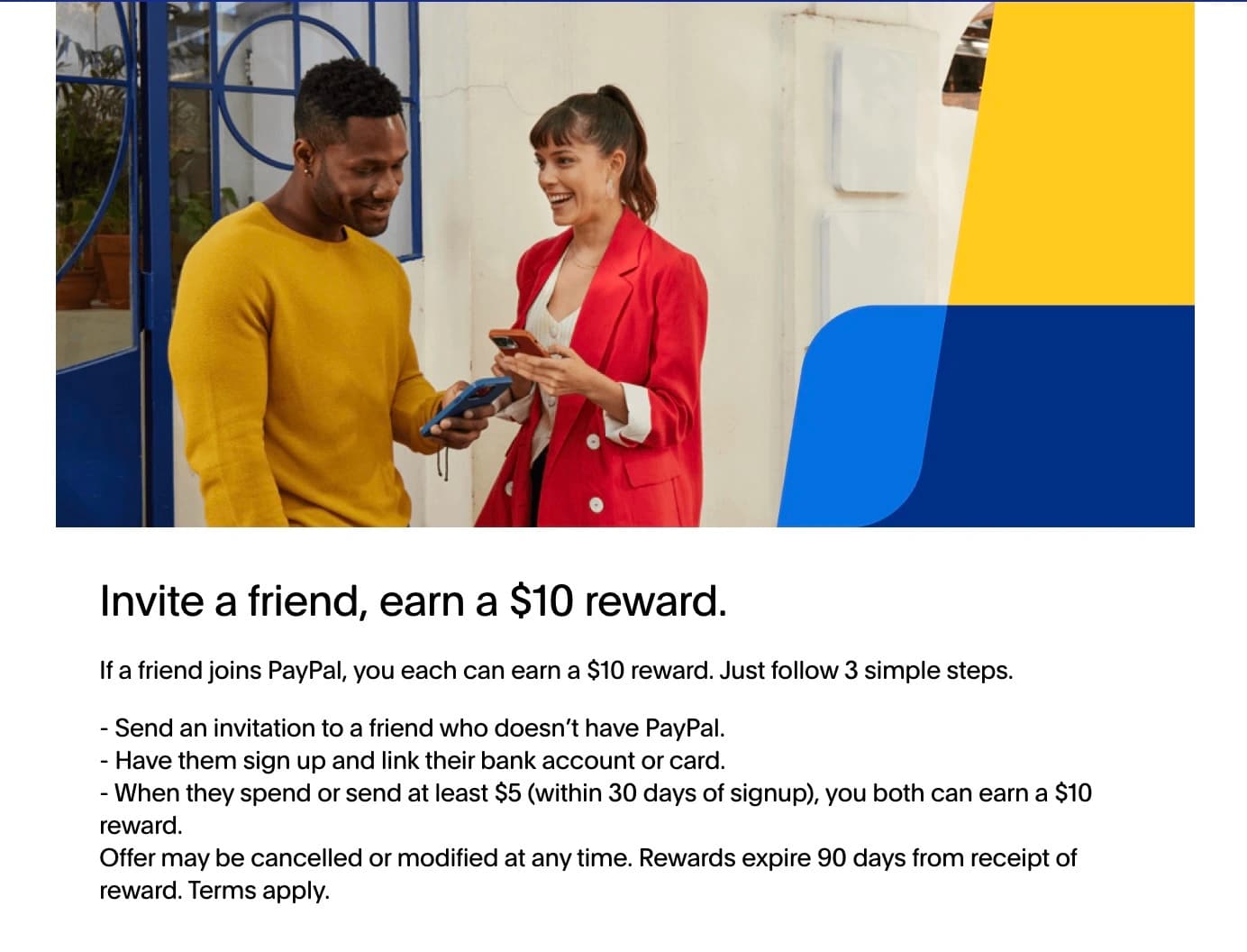 PayPal Referral Program Screenshot