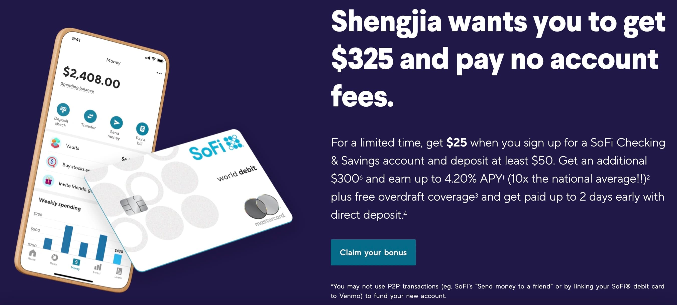 SoFi Referral Program Screenshot